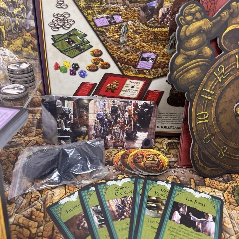 Jim Henson Labyrinth Board Game Fantasy Strategy Adventure Classic Complete Set - Picture 11 of 15